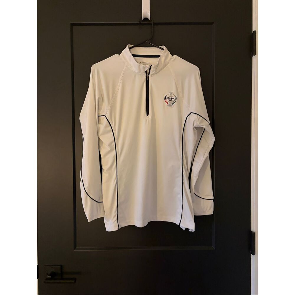 Peter Millar Solheim Cup Women’s Golf White Quarter Zip Size L